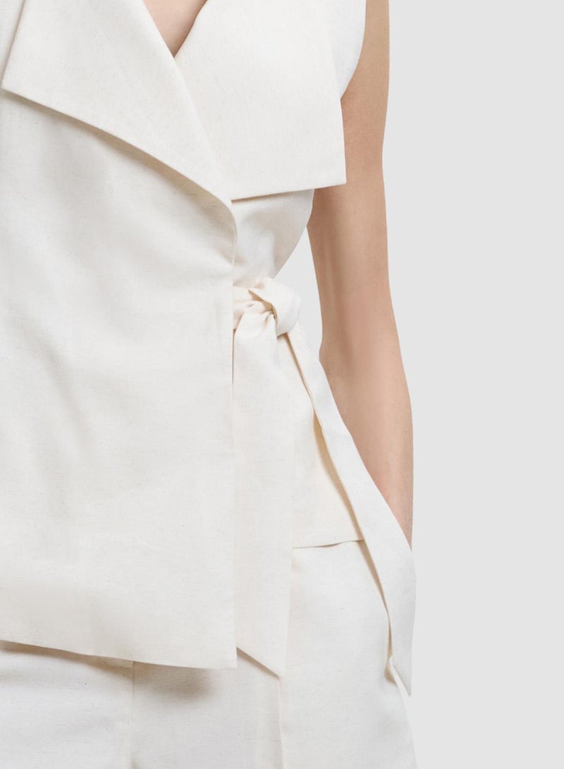 French Connection Raquel Tie Waistcoatt - Image 5